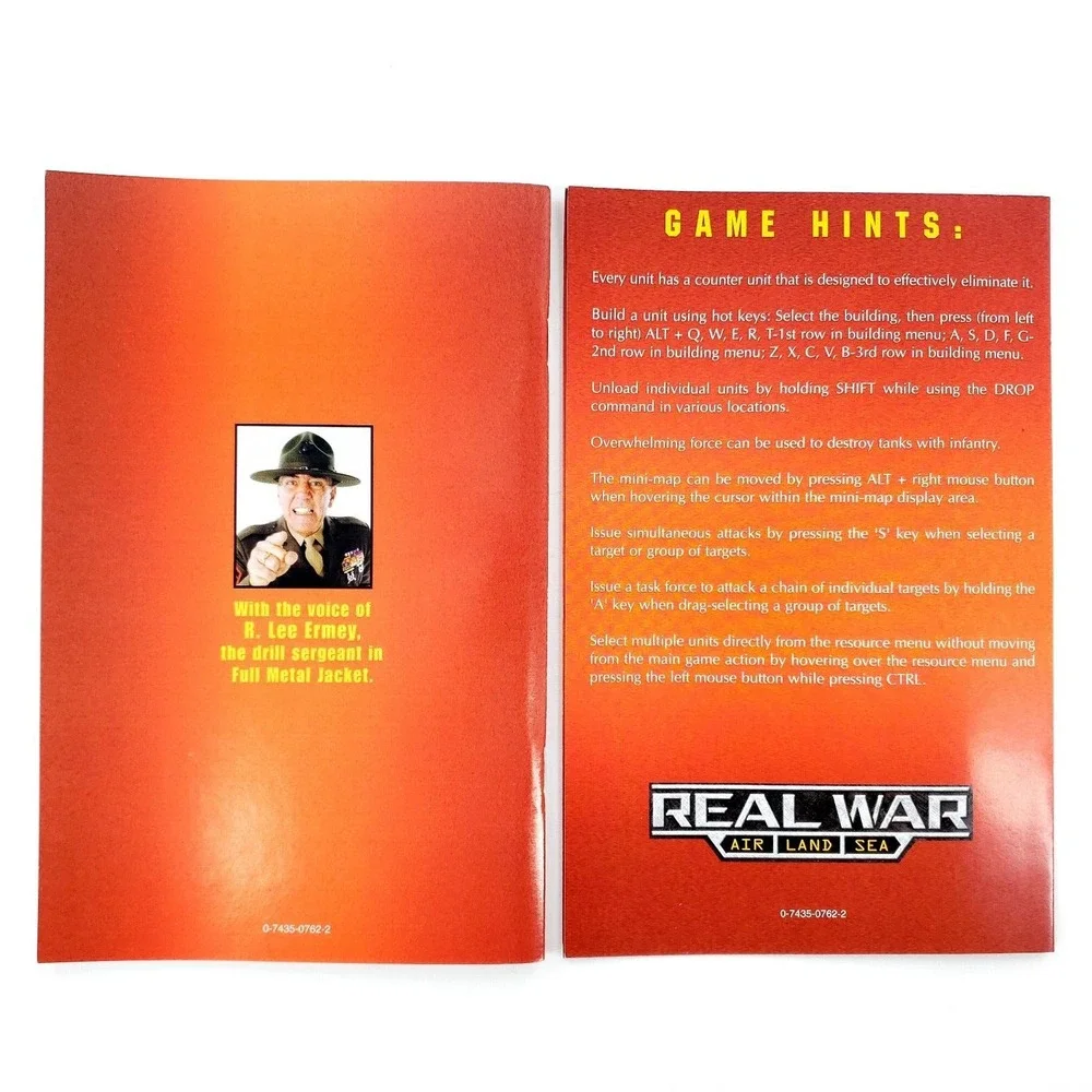 Real War Air, Land, Sea PC Complete In Jewel Case w/ Manual